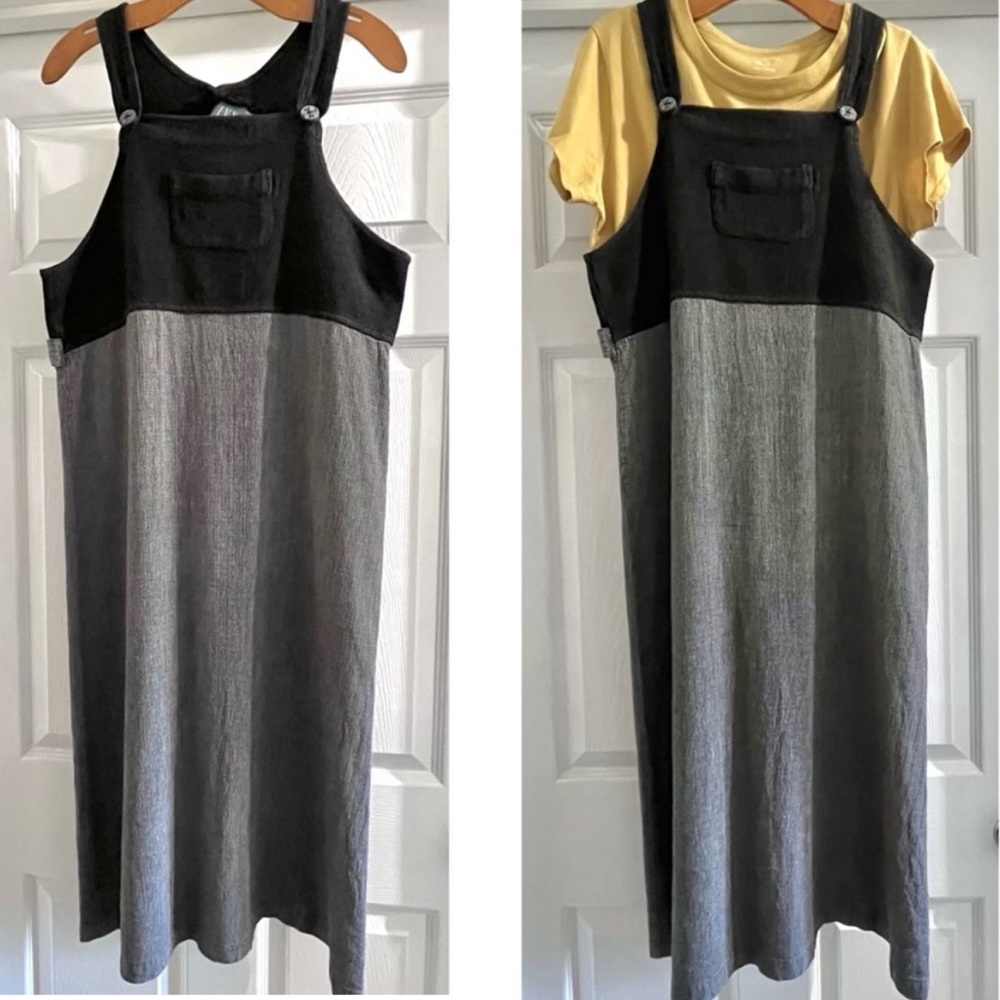 Petite Vintage IVY Jumper - Medium Linen-Blend ~ Black/White Long Skirt